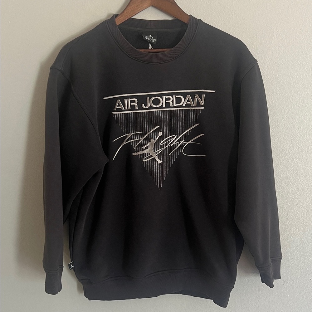 Air Jordan Flight Black Crewneck Sweater